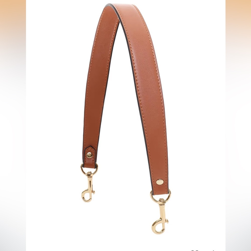 🆕 22.8Inch Dark Brown Leather Replacement Strap for Purse Handbag Shoulder Bag